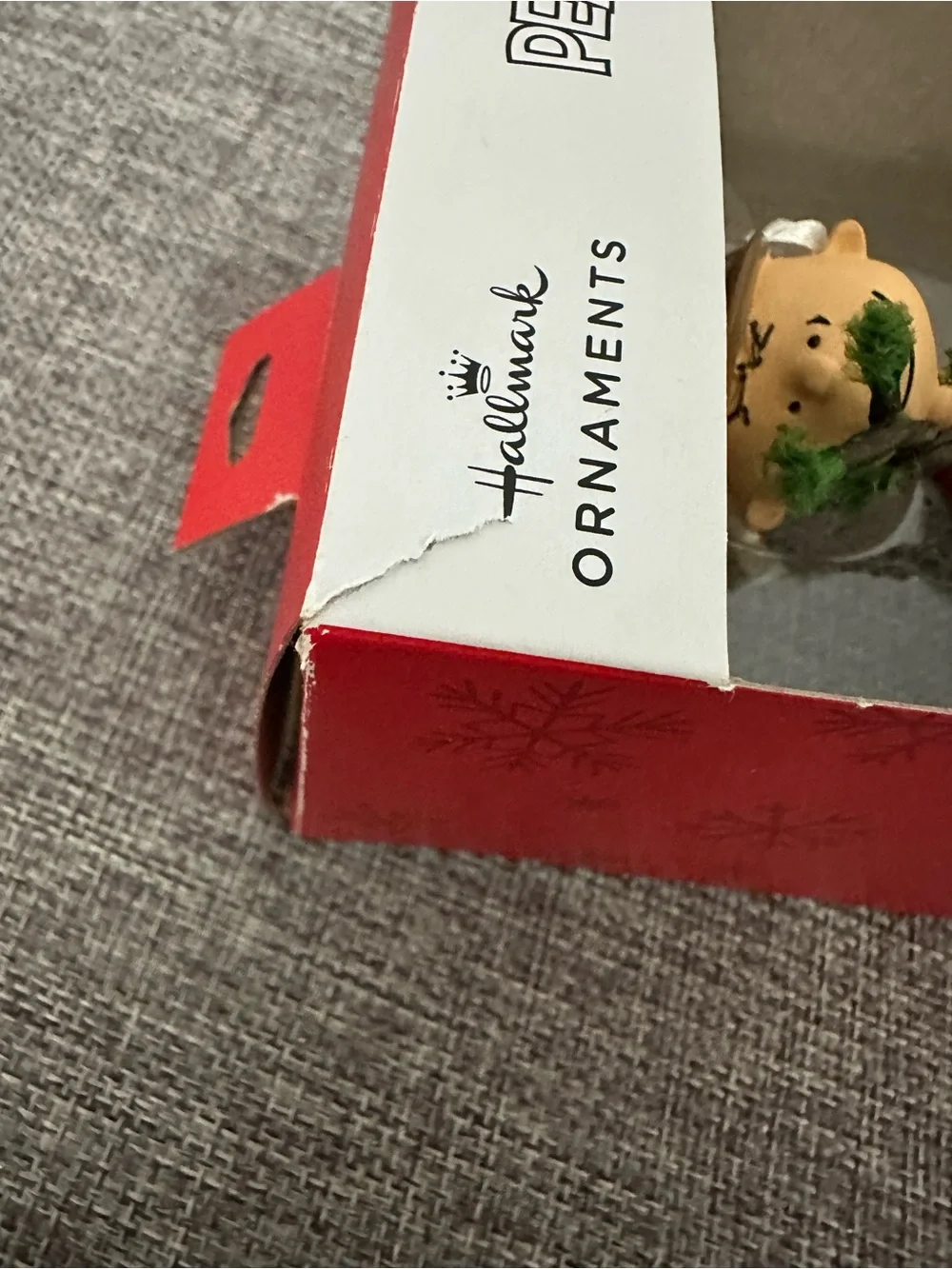 Hallmark Peanuts Charlie Brown with Tree Christmas Ornament